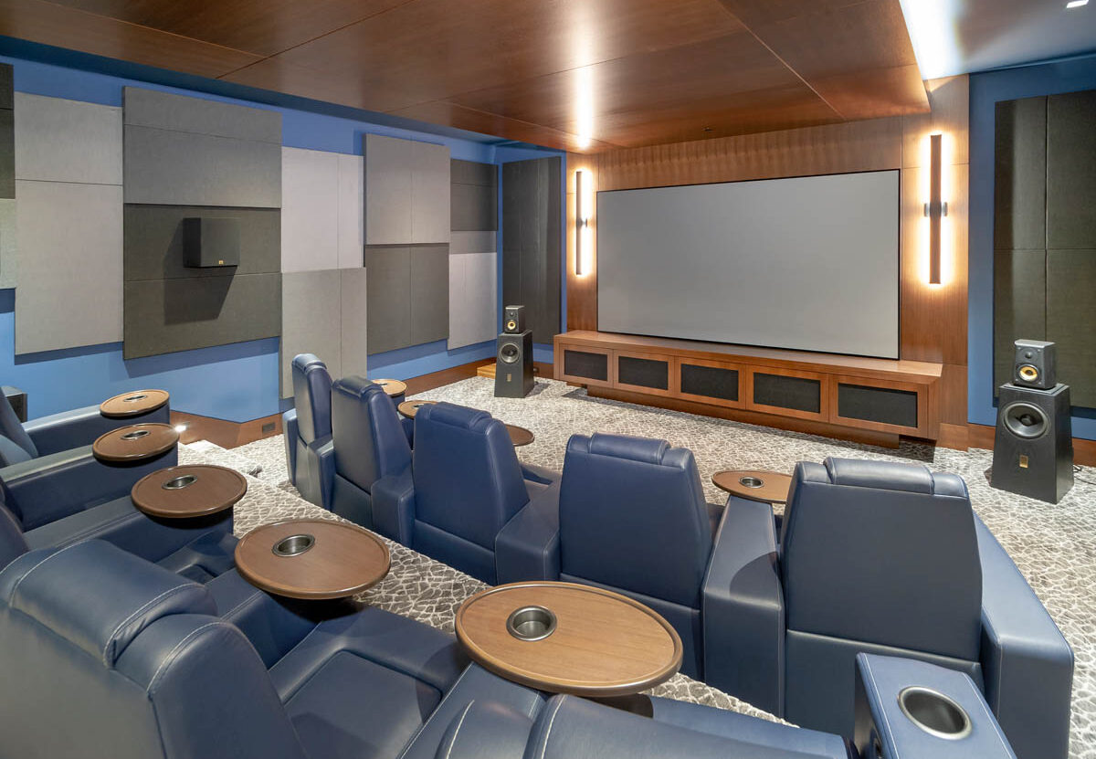 Madeleine Design Group Ocean Home Theater