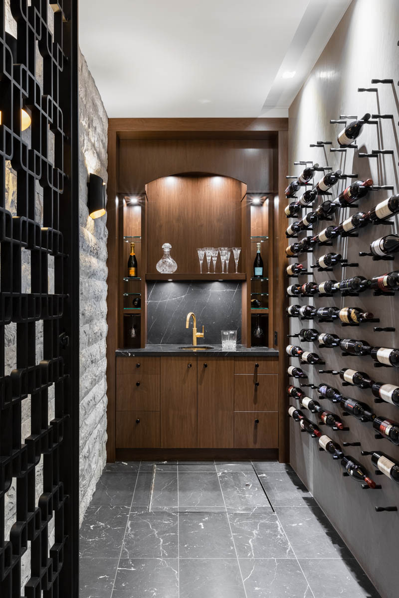 Madeleine Design Group Ocean Bluff Wine Room