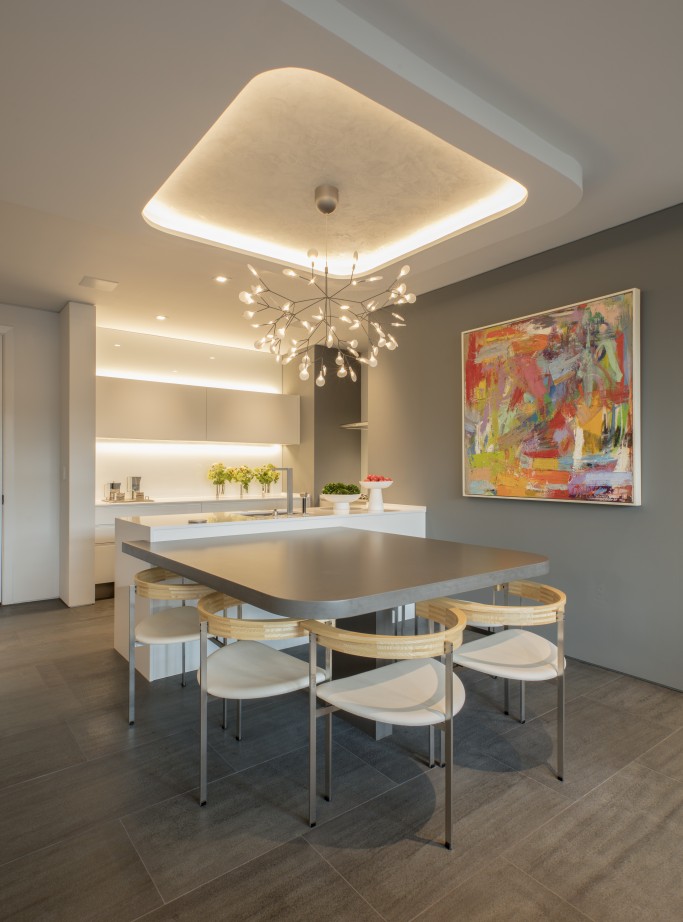 FORMA Design kitchen/dining, custom ceiling design