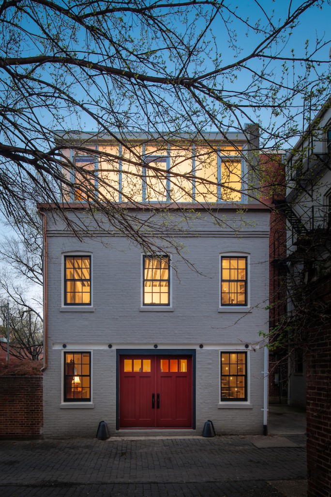 Gardner Architects New Alley Front with Carriage Doors