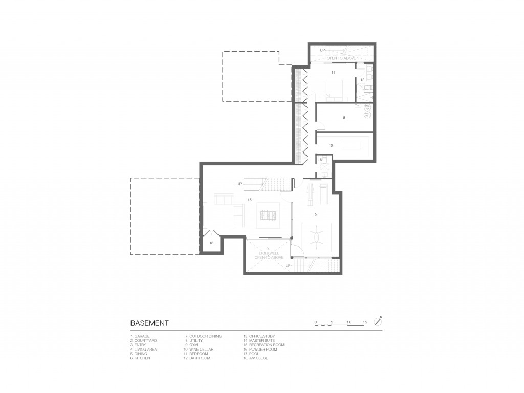 John Lum Architecture basement floorplan