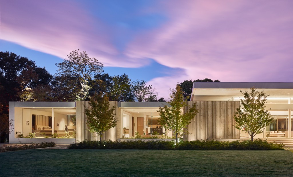 Specht Architects Backyard at Dusk