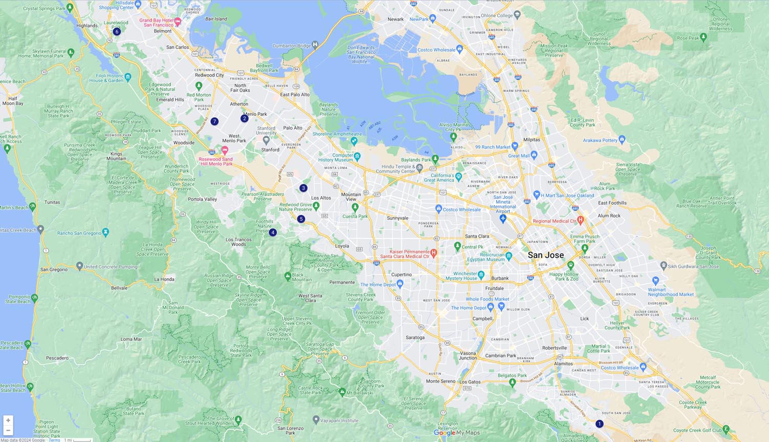 2024 Silicon Valley Map